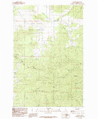 Sanders Idaho Historical topographic map, 1:24000 scale, 7.5 X 7.5 Minute, Year 1985