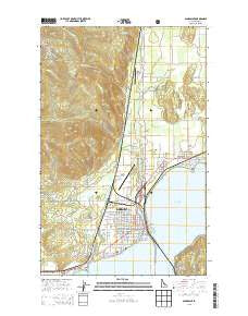 Sandpoint Idaho Current topographic map, 1:24000 scale, 7.5 X 7.5 Minute, Year 2013