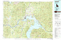 Sandpoint Idaho Historical topographic map, 1:100000 scale, 30 X 60 Minute, Year 1984