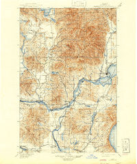 Sandpoint Idaho Historical topographic map, 1:125000 scale, 30 X 30 Minute, Year 1901