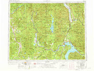 Sandpoint Idaho Historical topographic map, 1:250000 scale, 1 X 2 Degree, Year 1958