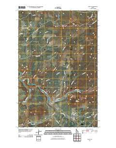 Santa Idaho Historical topographic map, 1:24000 scale, 7.5 X 7.5 Minute, Year 2011
