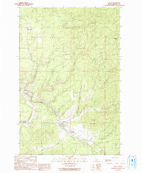 Santa Idaho Historical topographic map, 1:24000 scale, 7.5 X 7.5 Minute, Year 1990