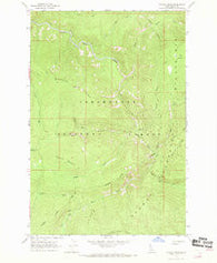 Savage Ridge Idaho Historical topographic map, 1:24000 scale, 7.5 X 7.5 Minute, Year 1966