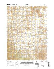 Sawmill Creek Idaho Current topographic map, 1:24000 scale, 7.5 X 7.5 Minute, Year 2013