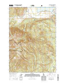 Sawtell Peak Idaho Current topographic map, 1:24000 scale, 7.5 X 7.5 Minute, Year 2013