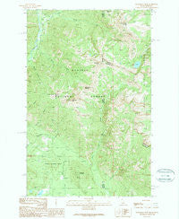 Scotchman Peak Idaho Historical topographic map, 1:24000 scale, 7.5 X 7.5 Minute, Year 1989