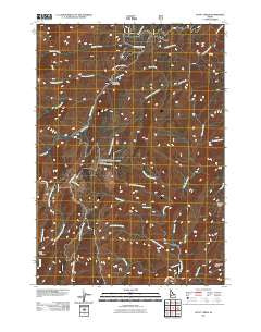 Scott Creek Idaho Historical topographic map, 1:24000 scale, 7.5 X 7.5 Minute, Year 2011