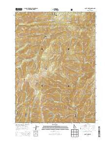 Scott Creek Idaho Current topographic map, 1:24000 scale, 7.5 X 7.5 Minute, Year 2013