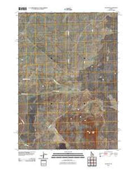 Scoville Idaho Historical topographic map, 1:24000 scale, 7.5 X 7.5 Minute, Year 2010
