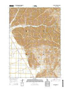 Seamans Creek Idaho Current topographic map, 1:24000 scale, 7.5 X 7.5 Minute, Year 2013