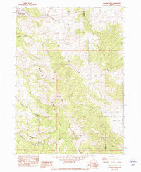 Sedgwick Peak Idaho Historical topographic map, 1:24000 scale, 7.5 X 7.5 Minute, Year 1982