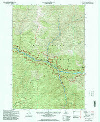 Selway Falls Idaho Historical topographic map, 1:24000 scale, 7.5 X 7.5 Minute, Year 1995