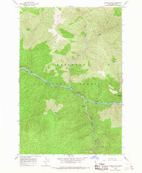 Selway Falls Idaho Historical topographic map, 1:24000 scale, 7.5 X 7.5 Minute, Year 1966