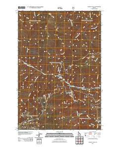 Selway Falls Idaho Historical topographic map, 1:24000 scale, 7.5 X 7.5 Minute, Year 2011