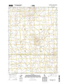 Serviceberry Butte Idaho Current topographic map, 1:24000 scale, 7.5 X 7.5 Minute, Year 2013