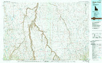 Sheep Creek Idaho Historical topographic map, 1:100000 scale, 30 X 60 Minute, Year 1989