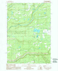 Sheep Falls Idaho Historical topographic map, 1:24000 scale, 7.5 X 7.5 Minute, Year 1989