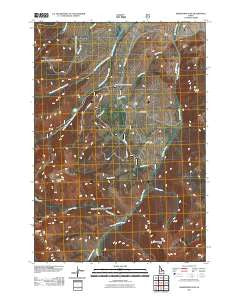 Sheephorn Peak Idaho Historical topographic map, 1:24000 scale, 7.5 X 7.5 Minute, Year 2011