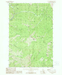 Shefoot Mountain Idaho Historical topographic map, 1:24000 scale, 7.5 X 7.5 Minute, Year 1988