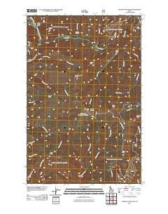 Shefoot Mountain Idaho Historical topographic map, 1:24000 scale, 7.5 X 7.5 Minute, Year 2011