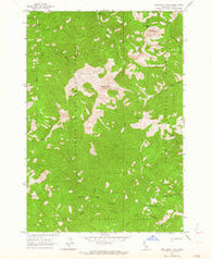 Shellrock Peak Idaho Historical topographic map, 1:24000 scale, 7.5 X 7.5 Minute, Year 1962