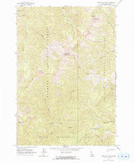 Shellrock Peak Idaho Historical topographic map, 1:24000 scale, 7.5 X 7.5 Minute, Year 1962