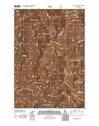 Shellrock Peak Idaho Historical topographic map, 1:24000 scale, 7.5 X 7.5 Minute, Year 2011