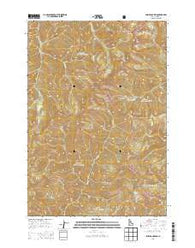 Shellrock Peak Idaho Current topographic map, 1:24000 scale, 7.5 X 7.5 Minute, Year 2013