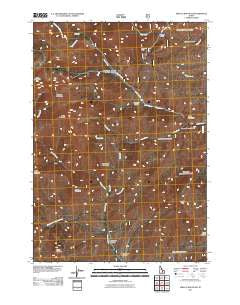 Shelly Mountain Idaho Historical topographic map, 1:24000 scale, 7.5 X 7.5 Minute, Year 2011