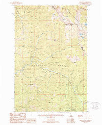 Sherlock Peak Idaho Historical topographic map, 1:24000 scale, 7.5 X 7.5 Minute, Year 1988