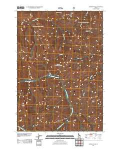 Sherman Peak Idaho Historical topographic map, 1:24000 scale, 7.5 X 7.5 Minute, Year 2011