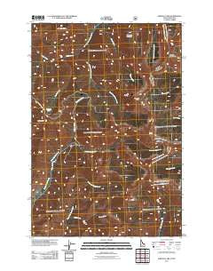 Shewag Lake Idaho Historical topographic map, 1:24000 scale, 7.5 X 7.5 Minute, Year 2011