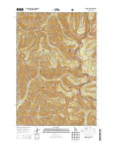 Shewag Lake Idaho Current topographic map, 1:24000 scale, 7.5 X 7.5 Minute, Year 2013
