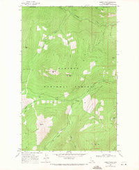Shorty Peak Idaho Historical topographic map, 1:24000 scale, 7.5 X 7.5 Minute, Year 1969