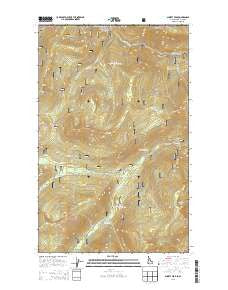 Shorty Peak Idaho Current topographic map, 1:24000 scale, 7.5 X 7.5 Minute, Year 2013