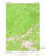 Shoup Idaho Historical topographic map, 1:62500 scale, 15 X 15 Minute, Year 1960