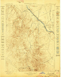 Silver City Idaho Historical topographic map, 1:125000 scale, 30 X 30 Minute, Year 1898
