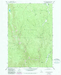 Silver Spur Ridge Idaho Historical topographic map, 1:24000 scale, 7.5 X 7.5 Minute, Year 1977