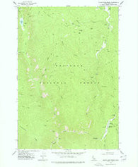Silver Spur Ridge Idaho Historical topographic map, 1:24000 scale, 7.5 X 7.5 Minute, Year 1977