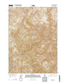 Silver City Idaho Current topographic map, 1:24000 scale, 7.5 X 7.5 Minute, Year 2013