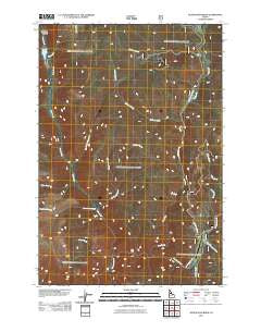 Silver Spur Ridge Idaho Historical topographic map, 1:24000 scale, 7.5 X 7.5 Minute, Year 2011