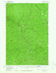 Simmons Peak Idaho Historical topographic map, 1:62500 scale, 15 X 15 Minute, Year 1957