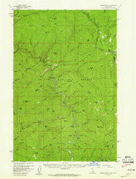 Simmons Peak Idaho Historical topographic map, 1:62500 scale, 15 X 15 Minute, Year 1957