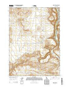 Sinker Butte Idaho Current topographic map, 1:24000 scale, 7.5 X 7.5 Minute, Year 2013