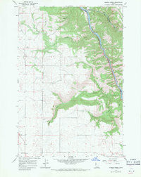 Sixmile Creek Idaho Historical topographic map, 1:24000 scale, 7.5 X 7.5 Minute, Year 1967