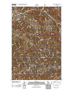 Skitwish Peak Idaho Historical topographic map, 1:24000 scale, 7.5 X 7.5 Minute, Year 2011
