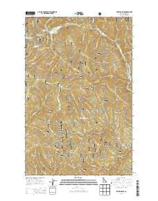 Skitwish Peak Idaho Current topographic map, 1:24000 scale, 7.5 X 7.5 Minute, Year 2013