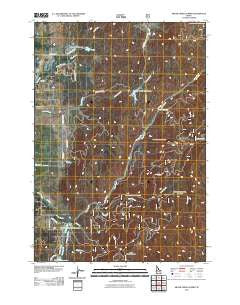 Skunk Creek Summit Idaho Historical topographic map, 1:24000 scale, 7.5 X 7.5 Minute, Year 2011