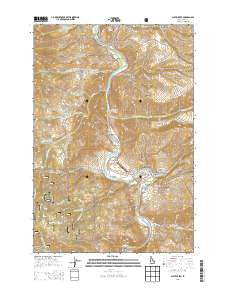 Slate Creek Idaho Current topographic map, 1:24000 scale, 7.5 X 7.5 Minute, Year 2013